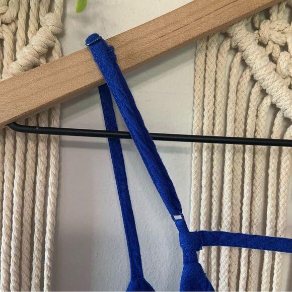 AMERICAN EAGLE Women’s Skater Slip Mini Dress Pockets Blue Size Small - Picture 9 of 14